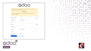 Odoo 19 Installation Guide Using the Odoo Windows Installer | PPTX