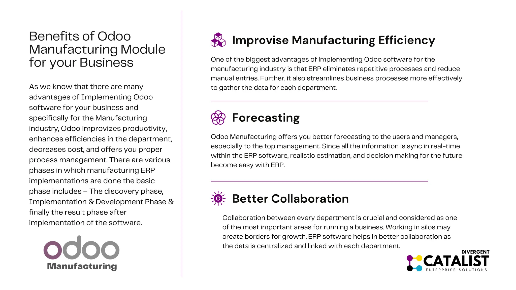 Odoo Catalist Manufacturing ERP Software | PDF