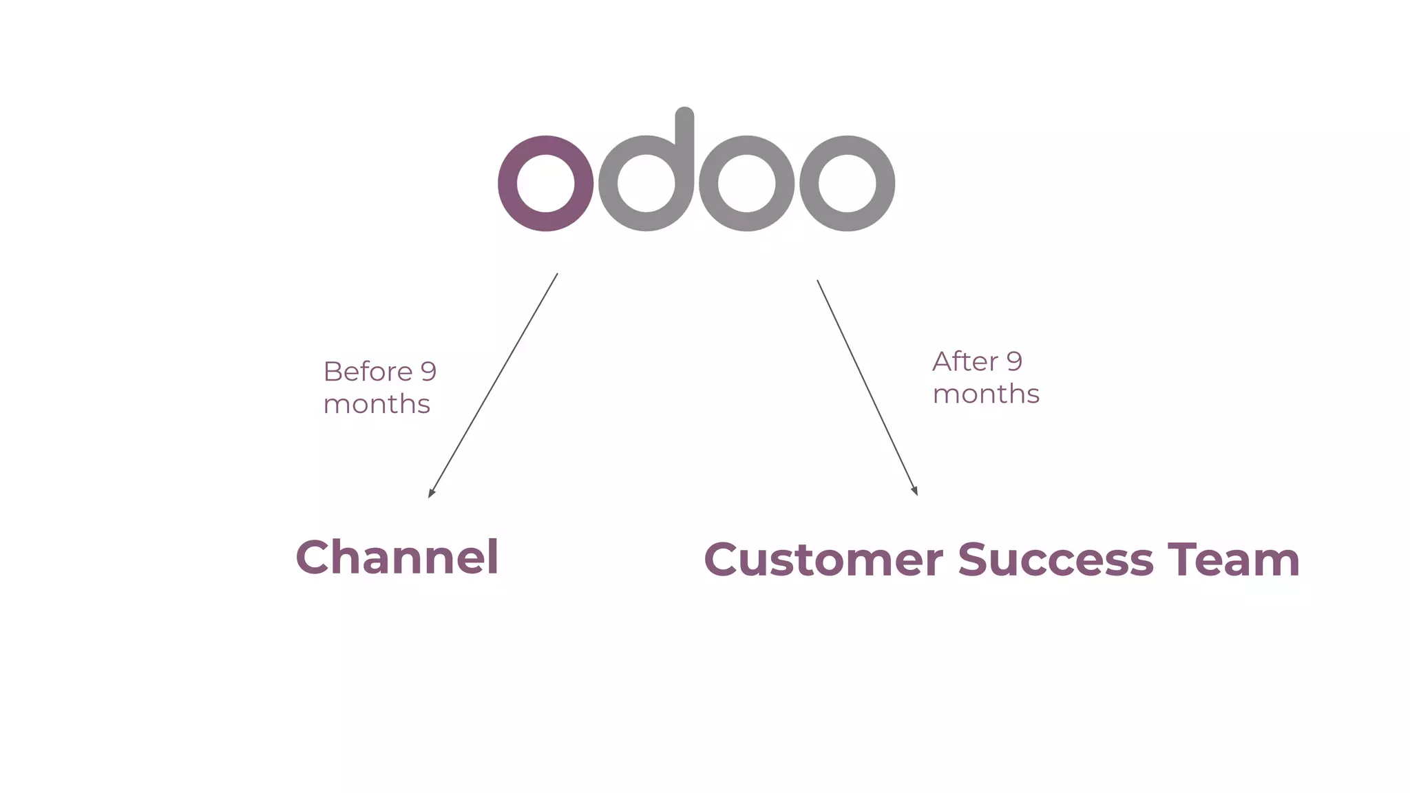 Channel Customer Success Team
Before 9
months
After 9
months
 