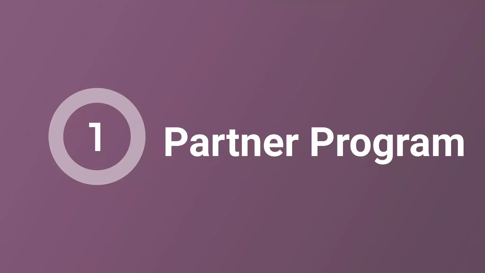 Partner Program1
 