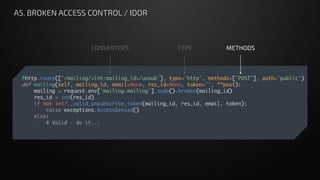 Odoo Code Hardening [Odoo Experience 2019] | PDF