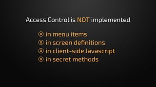Odoo Code Hardening [Odoo Experience 2019] | PDF