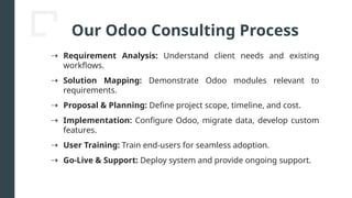 Odoo Consulting Services by CandidRoot Solutions | PPTX