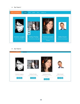 44
 Our Team 1
 Our Team 2
 