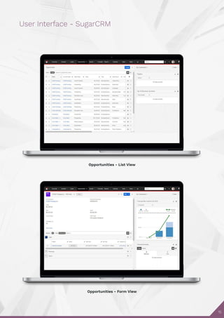 15
User Interface - SugarCRM
Opportunities - List View
Opportunities - Form View
 