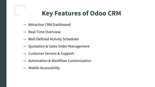 Odoo CRM Development Services by CandidRoot Solutions | PDF
