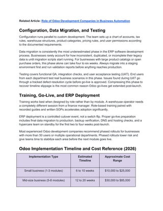 Complete Guide to Odoo Development Process | PDF
