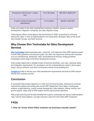 Complete Guide to Odoo Development Process | PDF