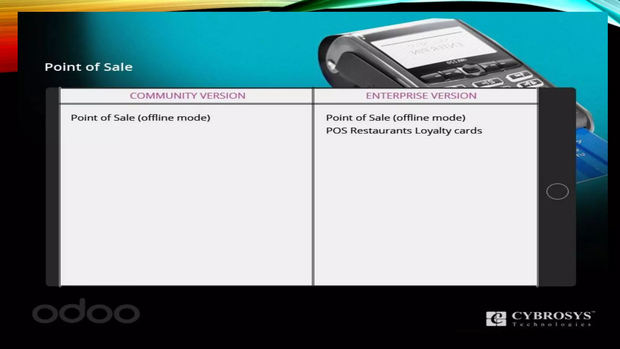 Odoo enterprise vs community version