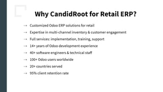 Odoo ERP for Retail Industry by CandidRoot | PDF