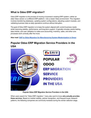Complete Odoo ERP Migration Guide for Businesses | PDF