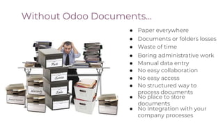 Odoo experience 2018 - Odoo Documents | PPTX | Desktop Publishing ...