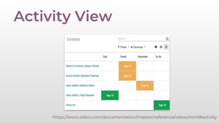 Odoo Experience 2018 - The Odoo JS Framework | PDF
