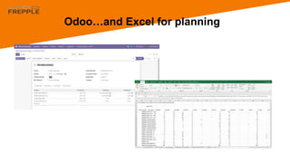 Odoo…and Excel for planning
 