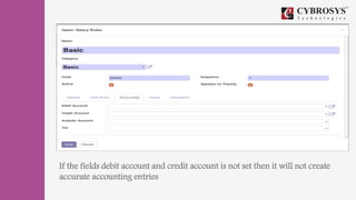 .
If the fields debit account and credit account is not set then it will not create
accurate accounting entries
 