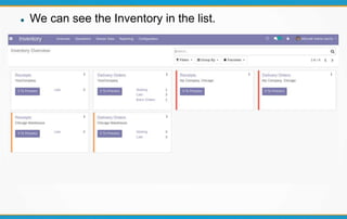  We can see the Inventory in the list.
 