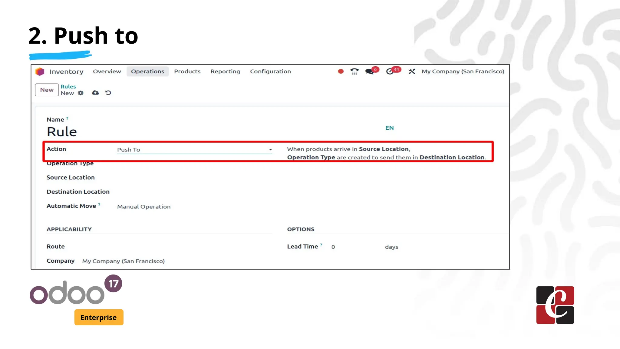 2. Push to
Enterprise
 