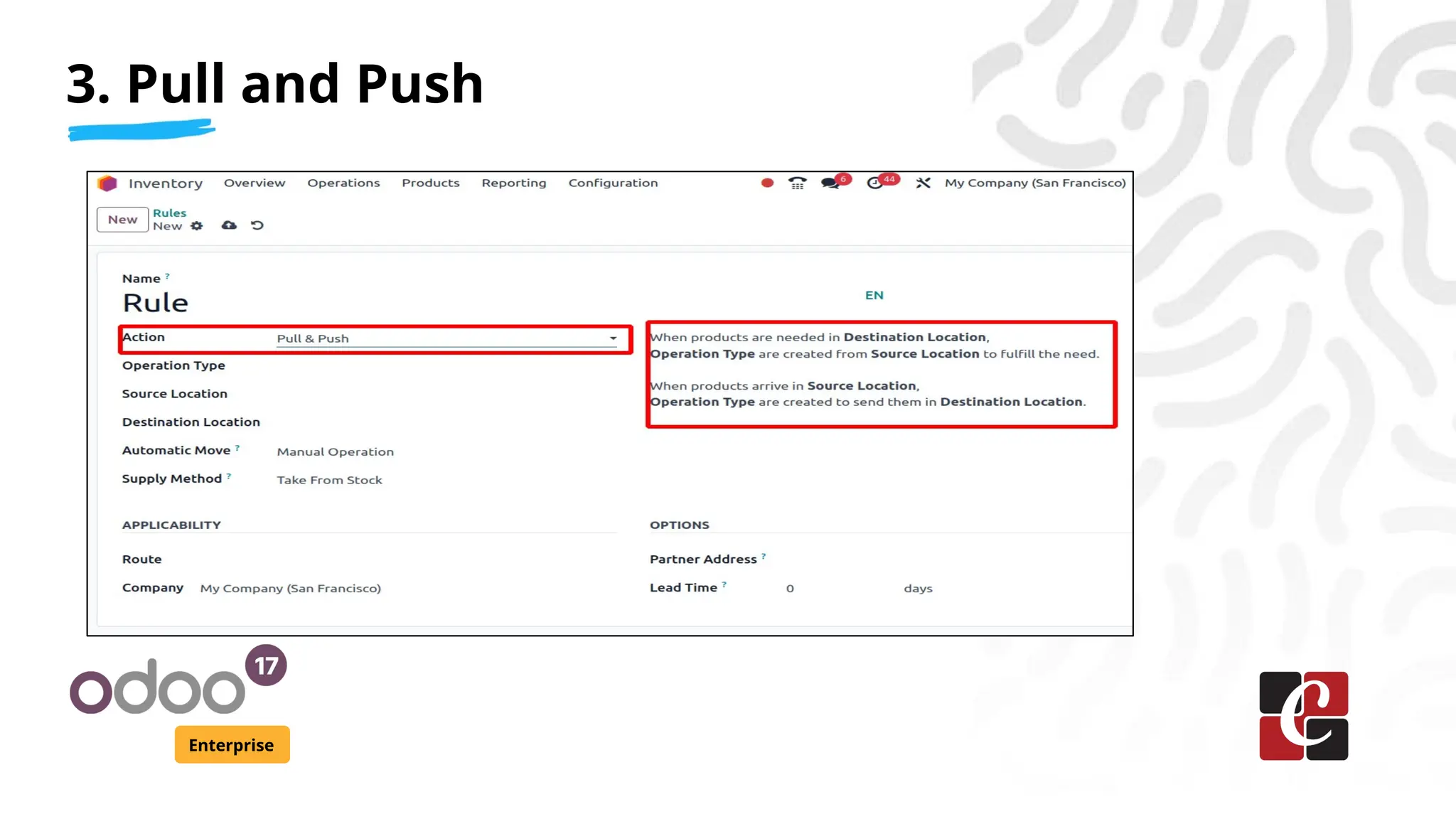 3. Pull and Push
Enterprise
 