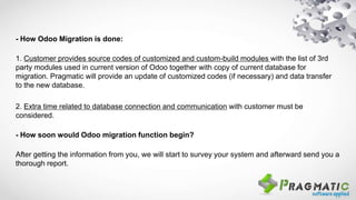 Odoo Migration Services from Pragmatic: Helps your Business become more ...