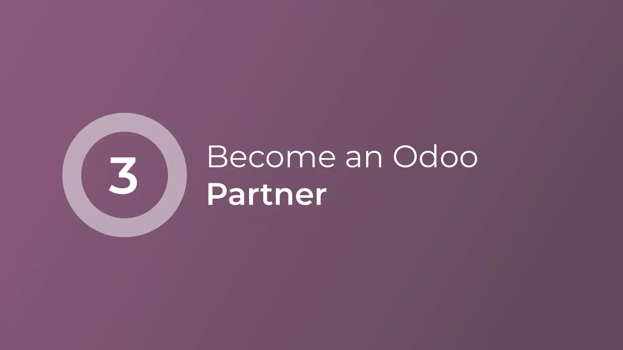 Become an Odoo
Partner3
 
