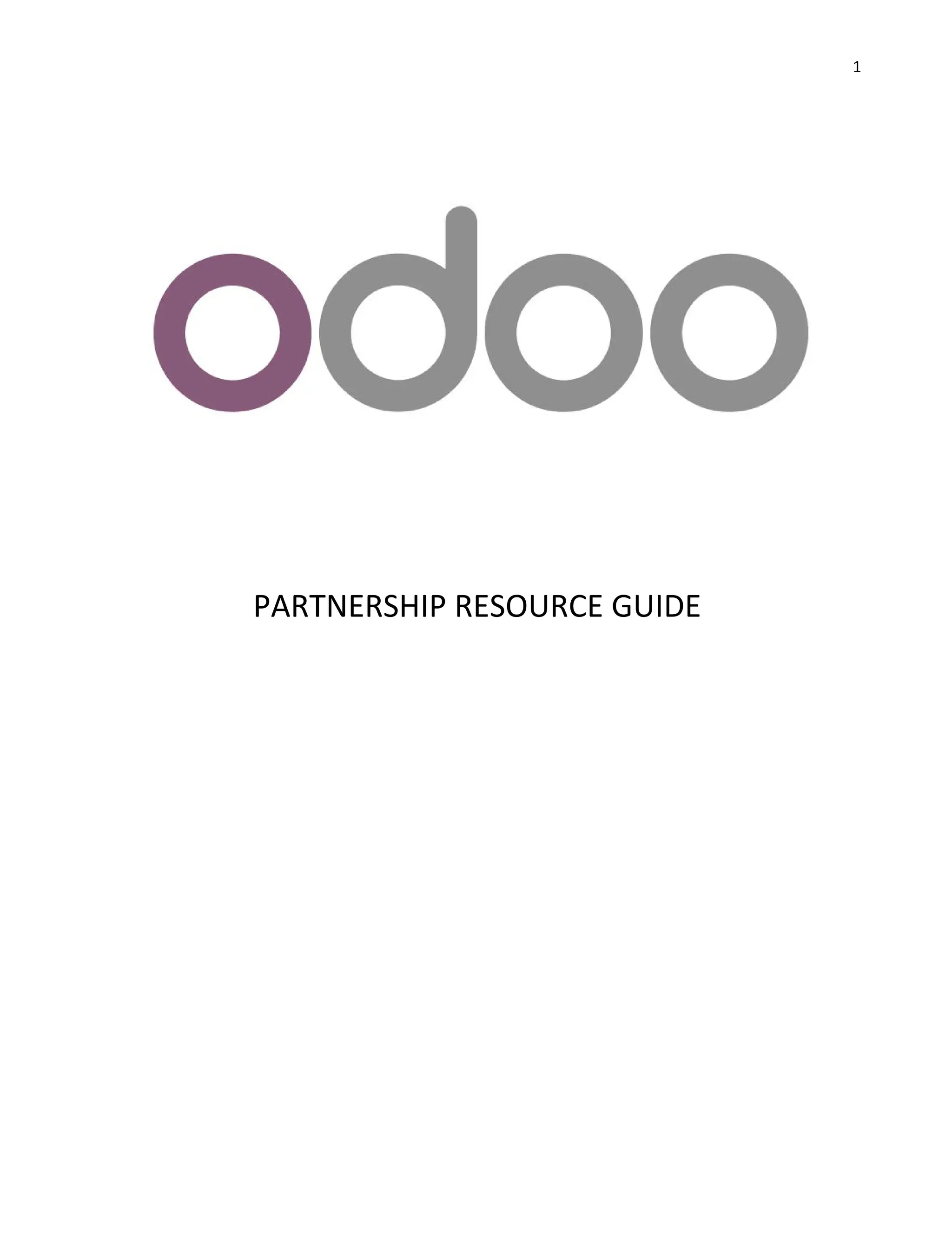 1
PARTNERSHIP RESOURCE GUIDE
 