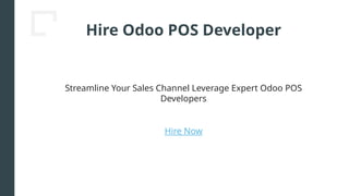 Odoo POS Development Services by CandidRoot Solutions | PPTX