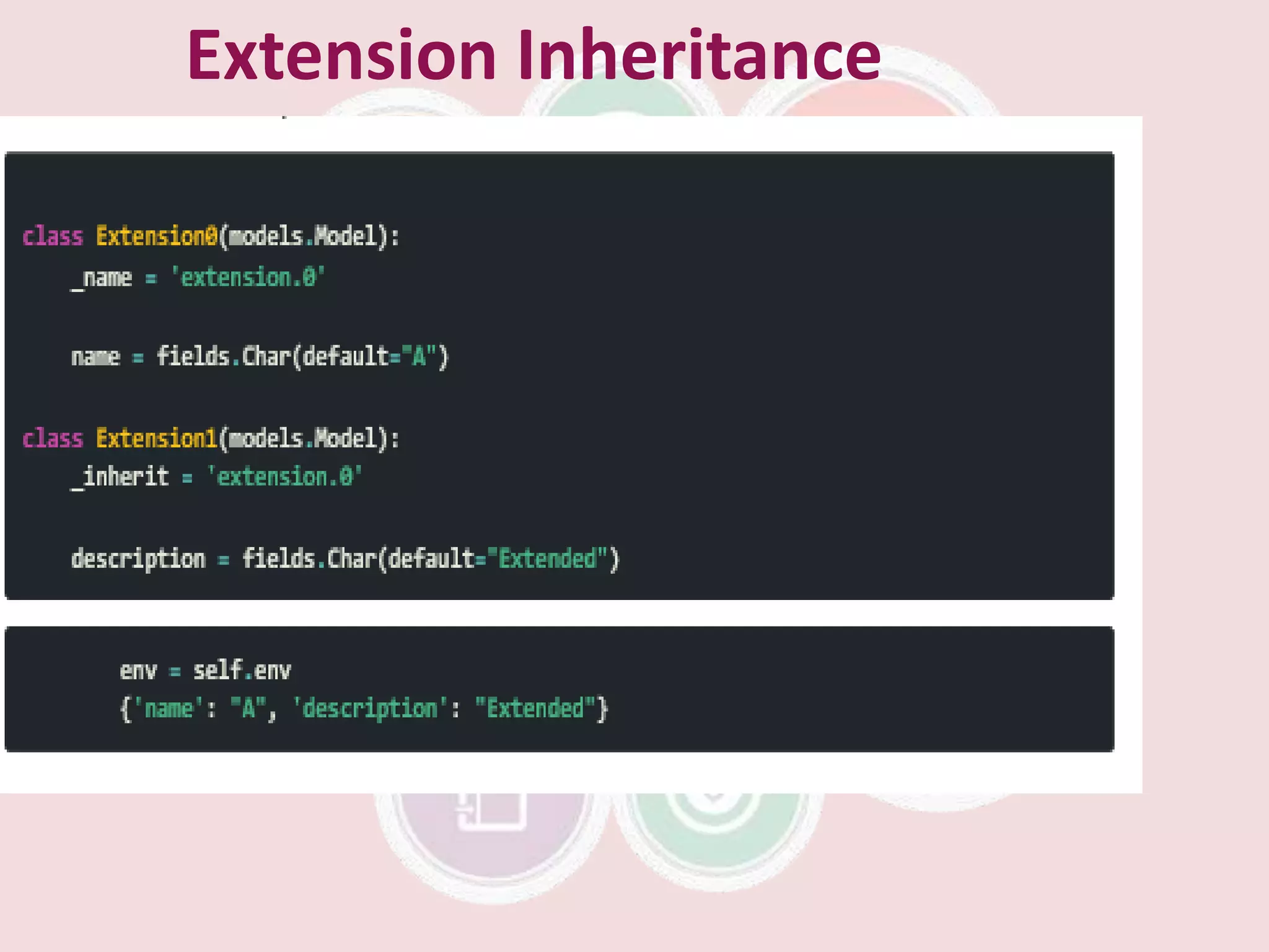 Extension Inheritance
 