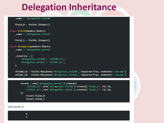 Delegation Inheritance
 
