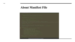 About Manifest File
 