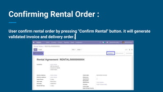 Odoo Rental Management for Machine,Product and Equipments