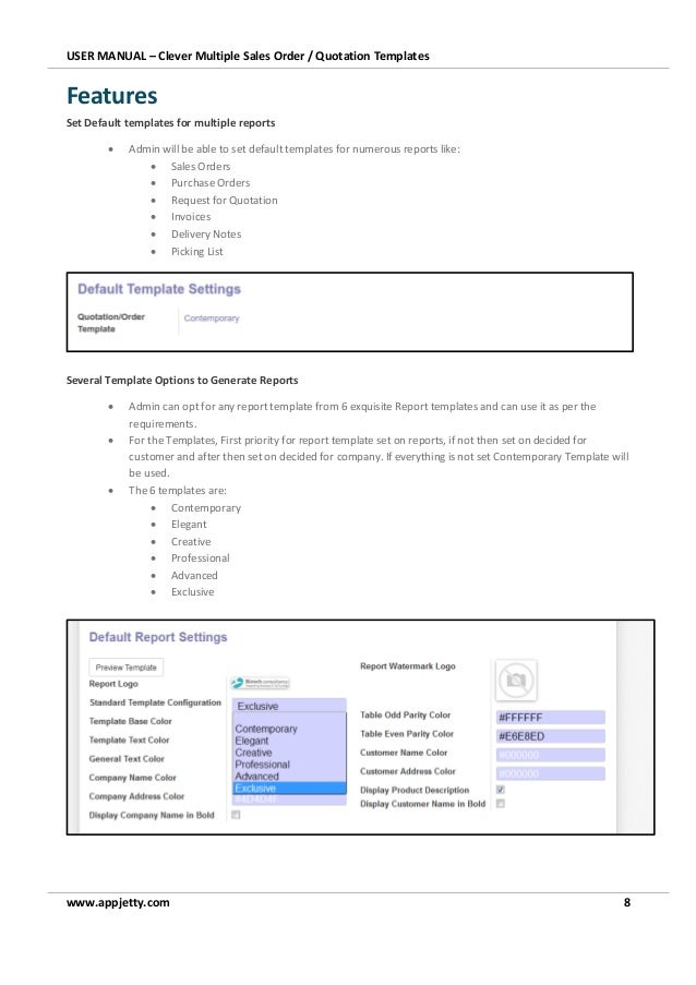 odoo sales order quotation templates picking list template