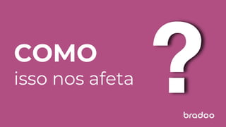 COMO
isso nos afeta
 