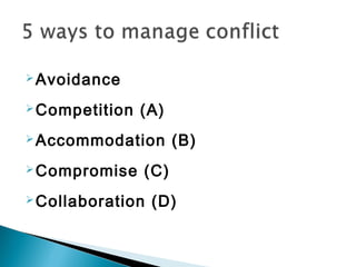 CONFLICT MANAGEMENT | PPT