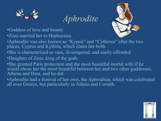 Goddess of love and beauty