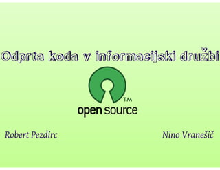 Odprta koda v informacijski družbi