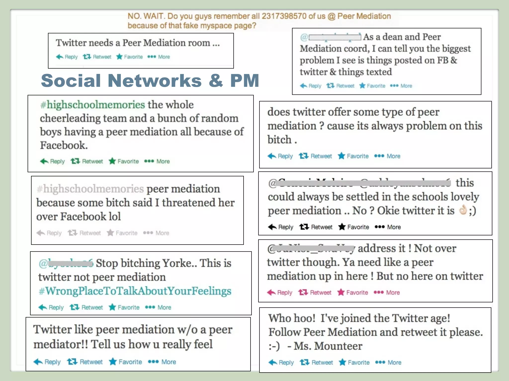 Social Networks & PM
 