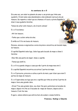 Aula de escrita criativa