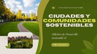 ODS 11 CIUDADES Y COMUNIDADES SOSTENIBLE | PDF