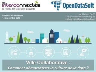 par Mathieu CAPS
Responsable Affaires Publiques
mathieu.caps@opendatasoft.com
#IntercoTOUR Nantes
15 septembre 2016
 
