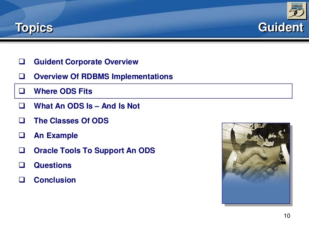 Why ODS? The Role Of The ODS In Today’s BI World And How Oracle Tech…