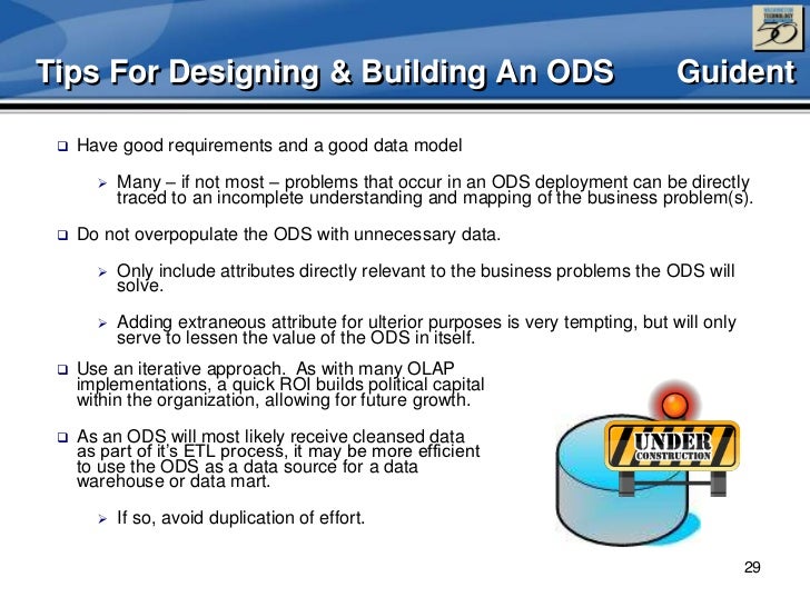 Why ODS? The Role Of The ODS In Today’s BI World And How Oracle Tech…