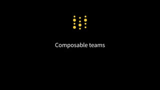 Composable teams
28
 