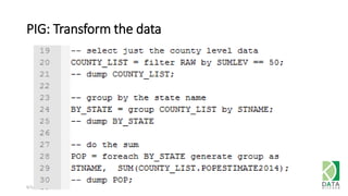 PIG: Transform the data
6/1/2015 71
 