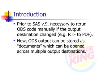 ODS Document | PPT