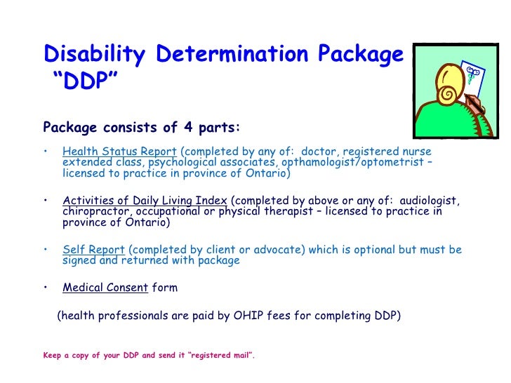 ODSP Disability Determination and Application Slideshare version