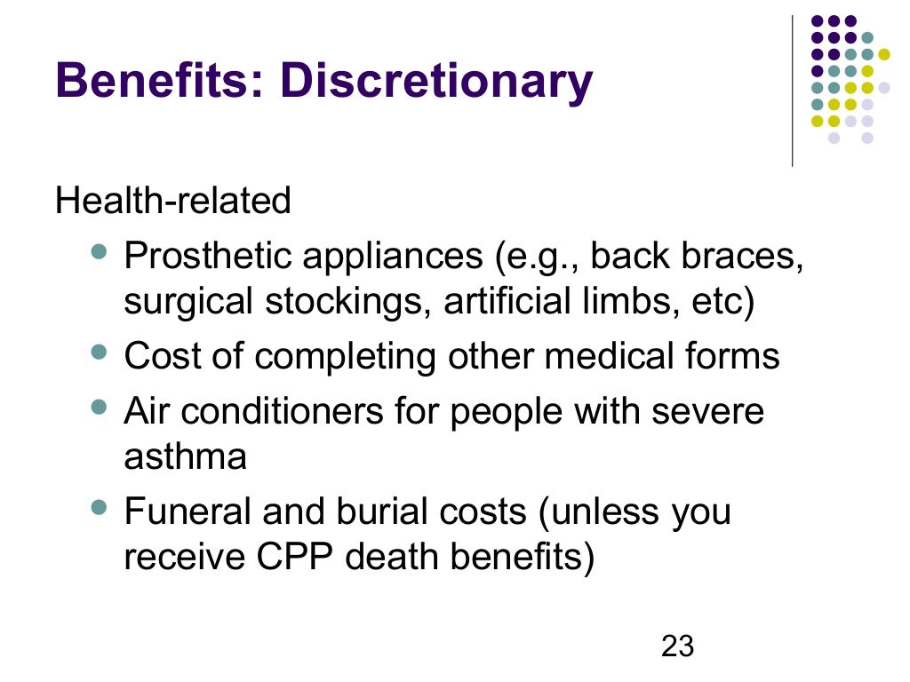 Ontario Disability Support Program (ODSP) Know Your Benefits