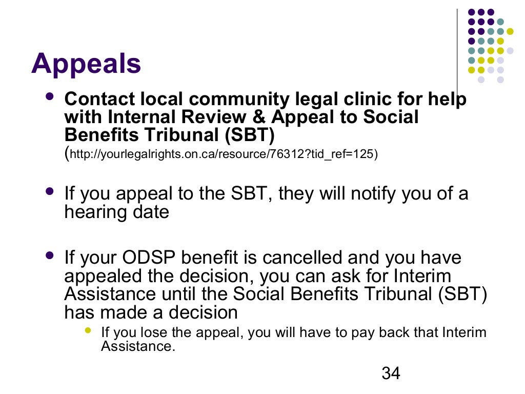 Ontario Disability Support Program (ODSP) Know Your Benefits