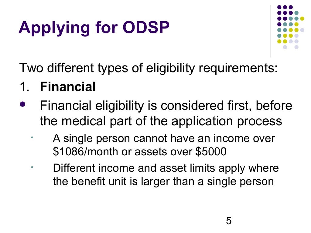 Ontario Disability Support Program (ODSP) Know Your Benefits