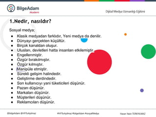 ODTÜ GGT, Bilge Adam Sosyal Medya Eğitimi | PDF