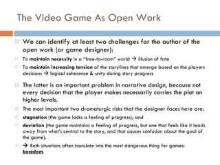 Narrative Design and Audio-Visual Style in Video Games | PPT